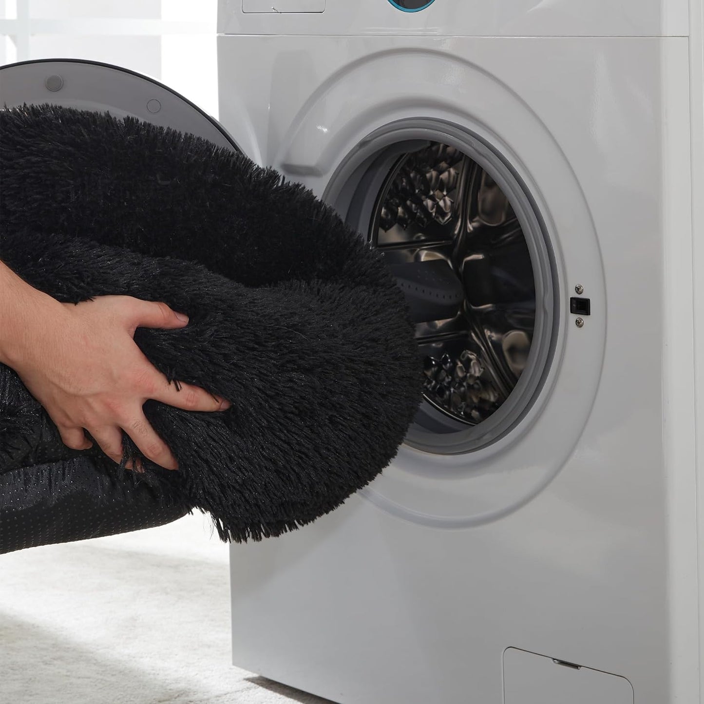 Calming Dog Bed & Cat Bed, Anti-Anxiety Donut Dog Cuddler Bed, Warming Cozy Soft Dog round Bed, Dog Cat Cushion Bed for Small Medium Dogs and Cats