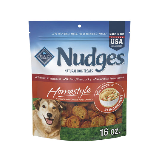 Nudges Homestyle Natural Dog Treats Made with Real Chicken, 16-Oz. Bag