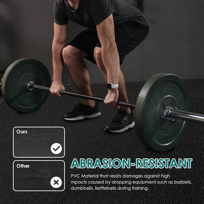 Large Exercise Mat, 8' X 4'X 1/4" Extra Durable Workout Mats for Home Gym Flo...