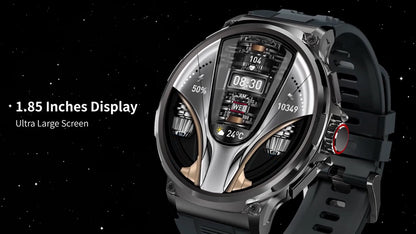 1.85" Ultra HD Smartwatch GPS Bluetooth Call Health Monitoring Watch Gym Gift