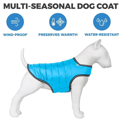 Dog Winter Coat for Xsmall Dogs Blue Waterproof Dog Warm Jacket XS Size