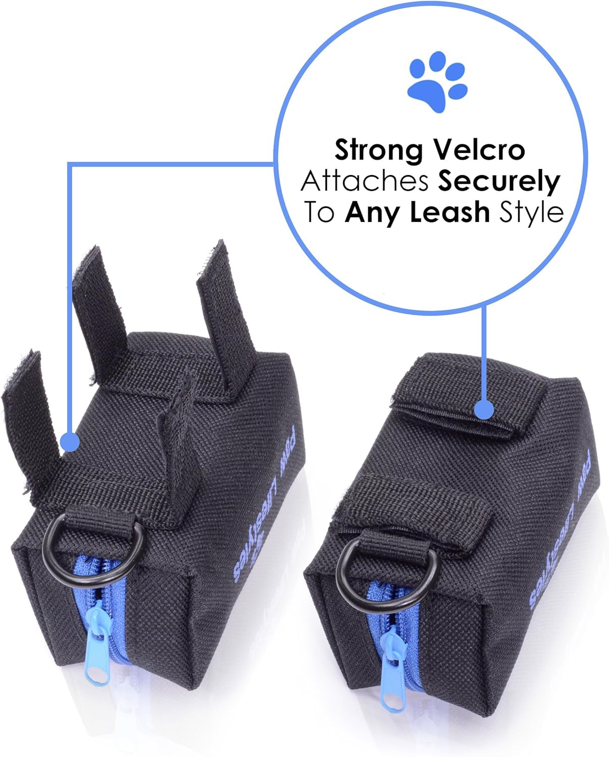 Dog Poop Bag Holder Leash Attachment - Fits Any Dog Leash - Includes Free Roll of Dog Bags – Poop Bag Dispenser