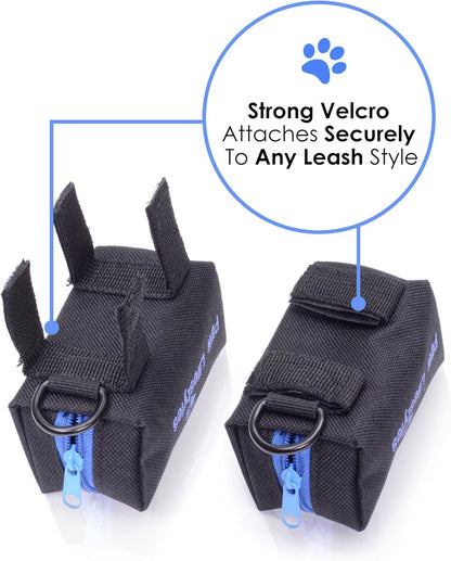 Dog Poop Bag Holder Leash Attachment - Fits Any Dog Leash - Includes Free Roll of Dog Bags – Poop Bag Dispenser