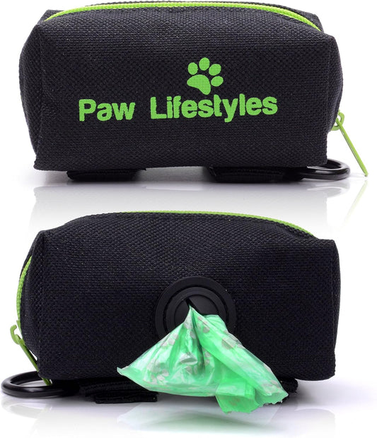 Dog Poop Bag Holder Leash Attachment - Fits Any Dog Leash - Includes Free Roll of Dog Bags – Poop Bag Dispenser