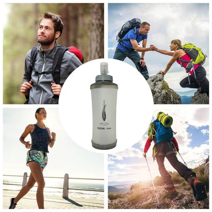 Sports Water Bottle Flexible Reusable Water Bottle Expandable Water Bottle Squeeze Water Bottl Gym Water Bottle with Nozzle For