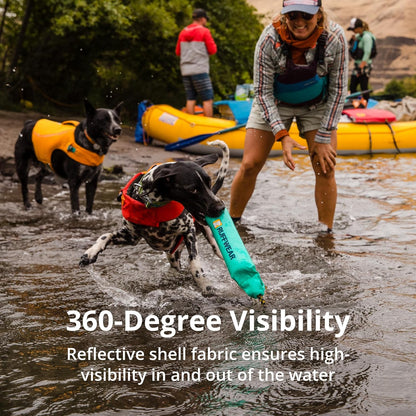 , Float Coat Dog Life Jacket, Premium Buoyancy Swim Vest with Lift Handle, Secure Fit & Reflective Trim, Adjustable Flotation for Swimming, Boating, & Outdoor Adventures, Red Sumac, Small