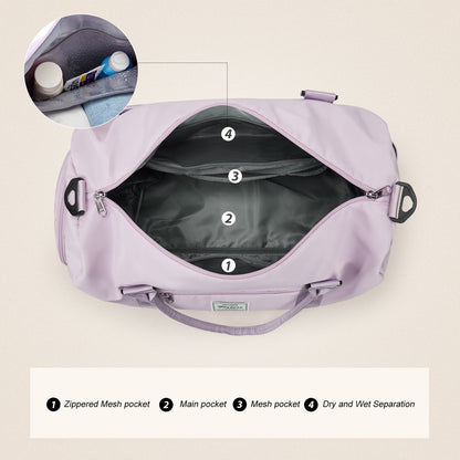 Gym Bag Womens Mens with Shoes Compartment and Wet Pocket,Travel Duffel Bag for Women for Plane,Sport Gym Tote Bags Swimming Yoga,Waterproof Weekend Overnight Bag Carry on Bag Hospital Holdalls