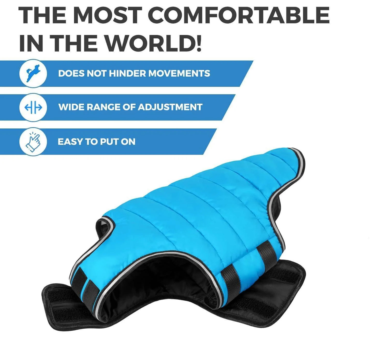 Dog Winter Coat for Xsmall Dogs Blue Waterproof Dog Warm Jacket XS Size