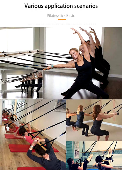 Pilates Stick Yoga Pilates Bar Barre Basic Kit Exercise Resistance Bands