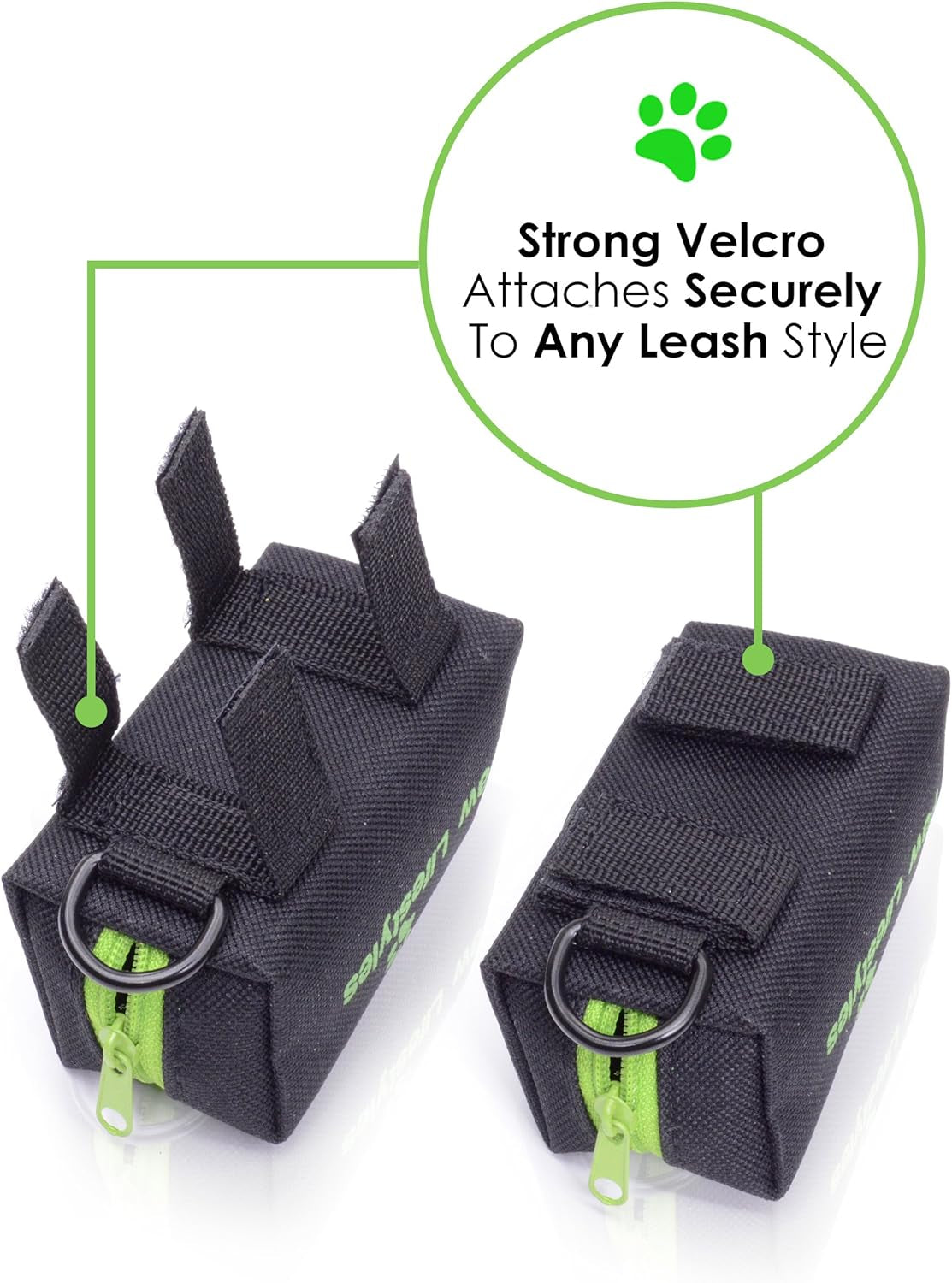 Dog Poop Bag Holder Leash Attachment - Fits Any Dog Leash - Includes Free Roll of Dog Bags – Poop Bag Dispenser