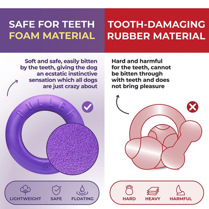 Purple Puller Outdoor Dog Ring Toys Dog Fetch Toy for Large Dogs Maxi Size 1 Pc