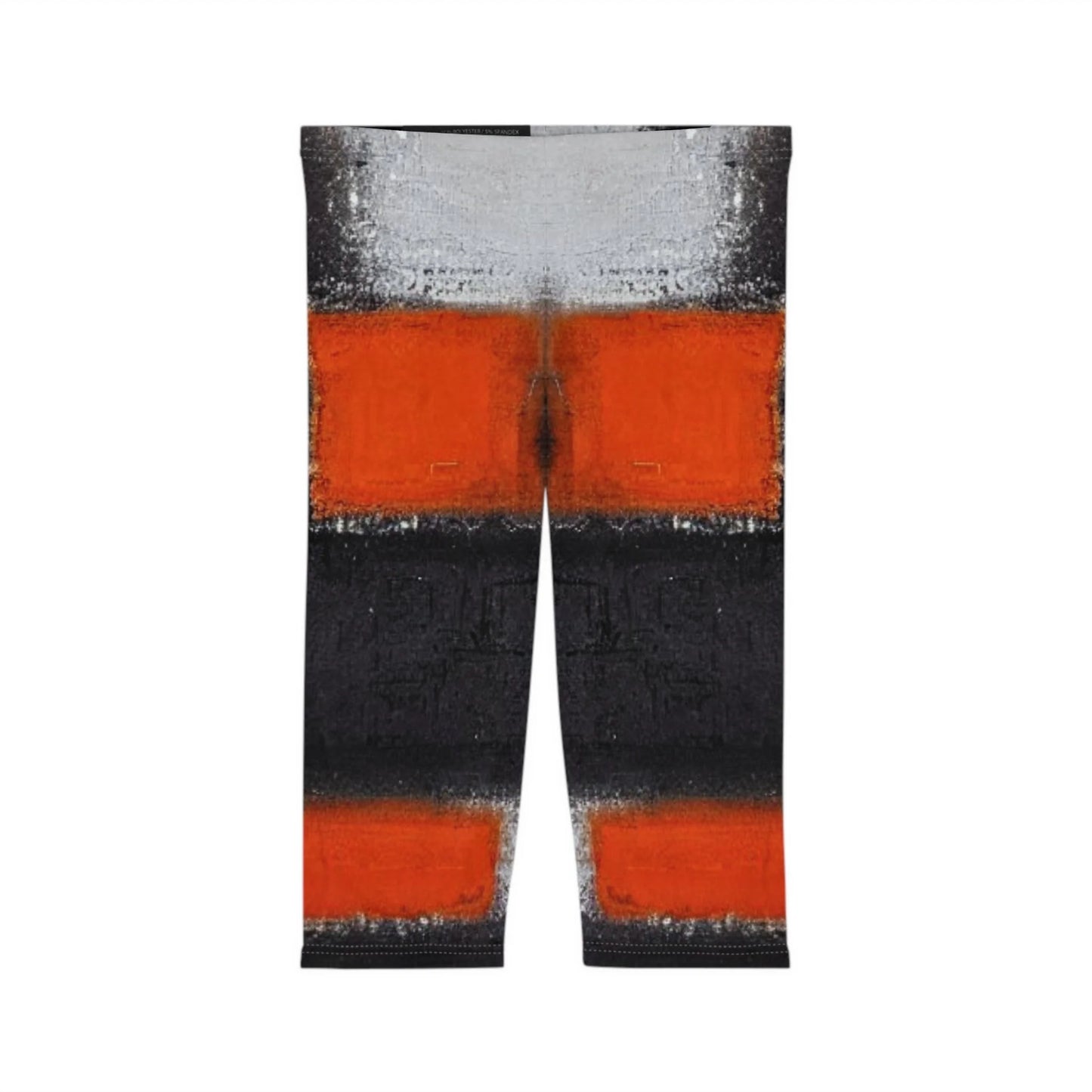 Women’S Capri Leggings RED ORANGE by Queennoble